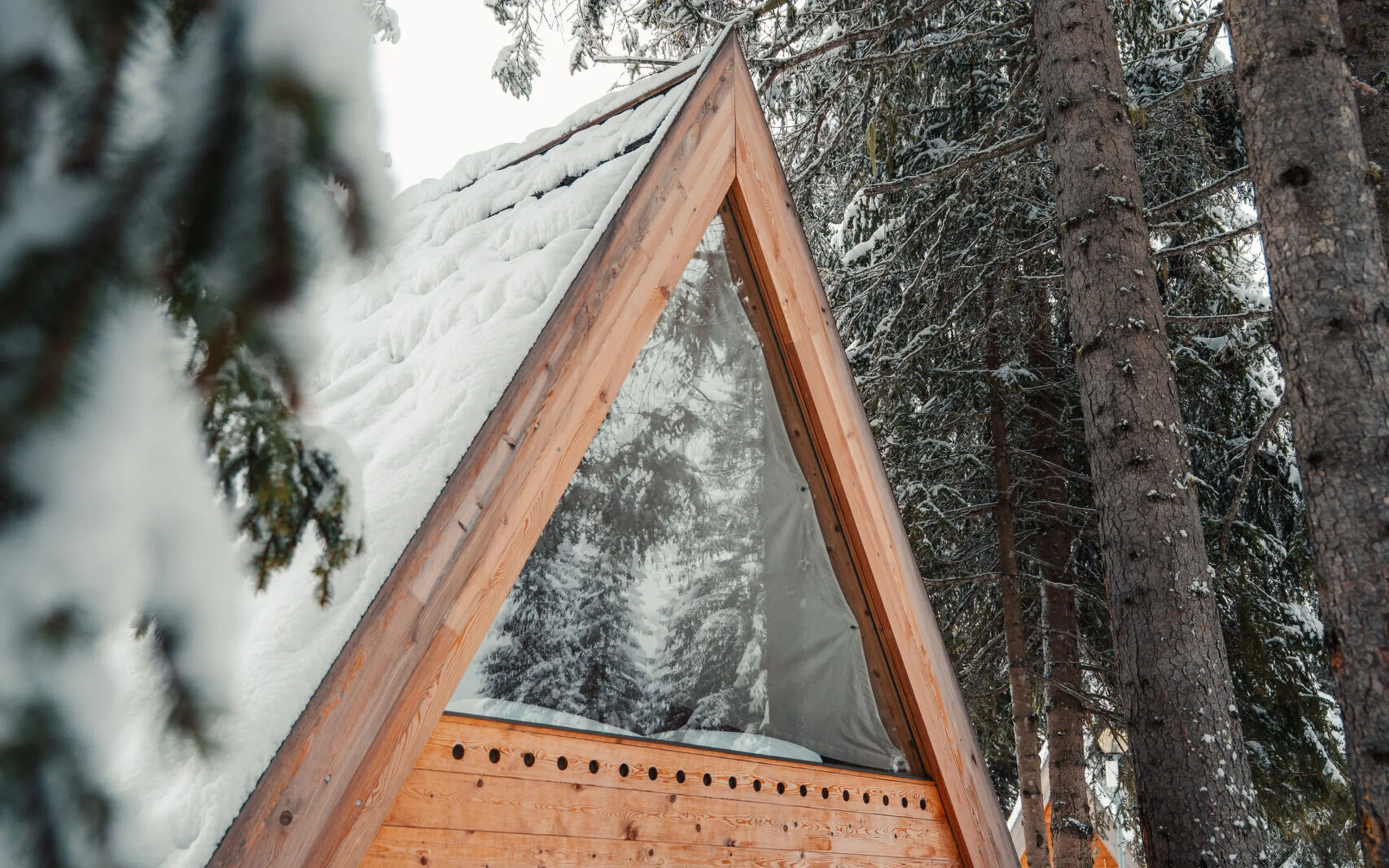 Winter A Frame Cabin 4