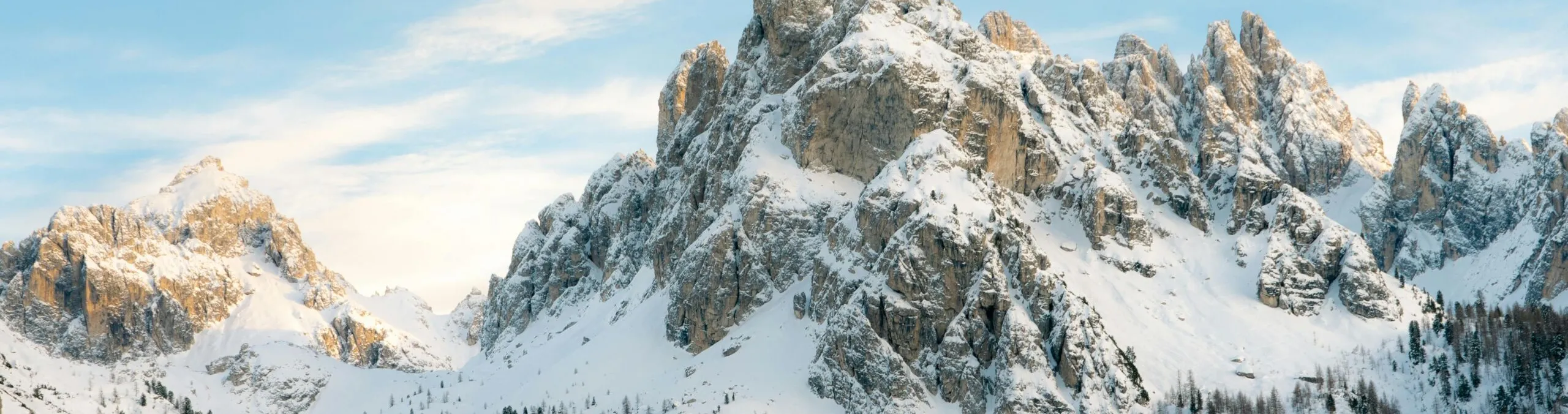 Dolomites in winter